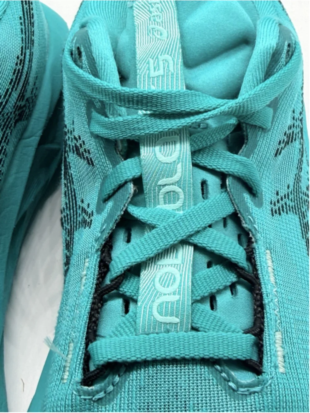 ASICS Novablast 5 Men’s Size 9 Aqua Teal Running Shoes Sales Sample EUC
